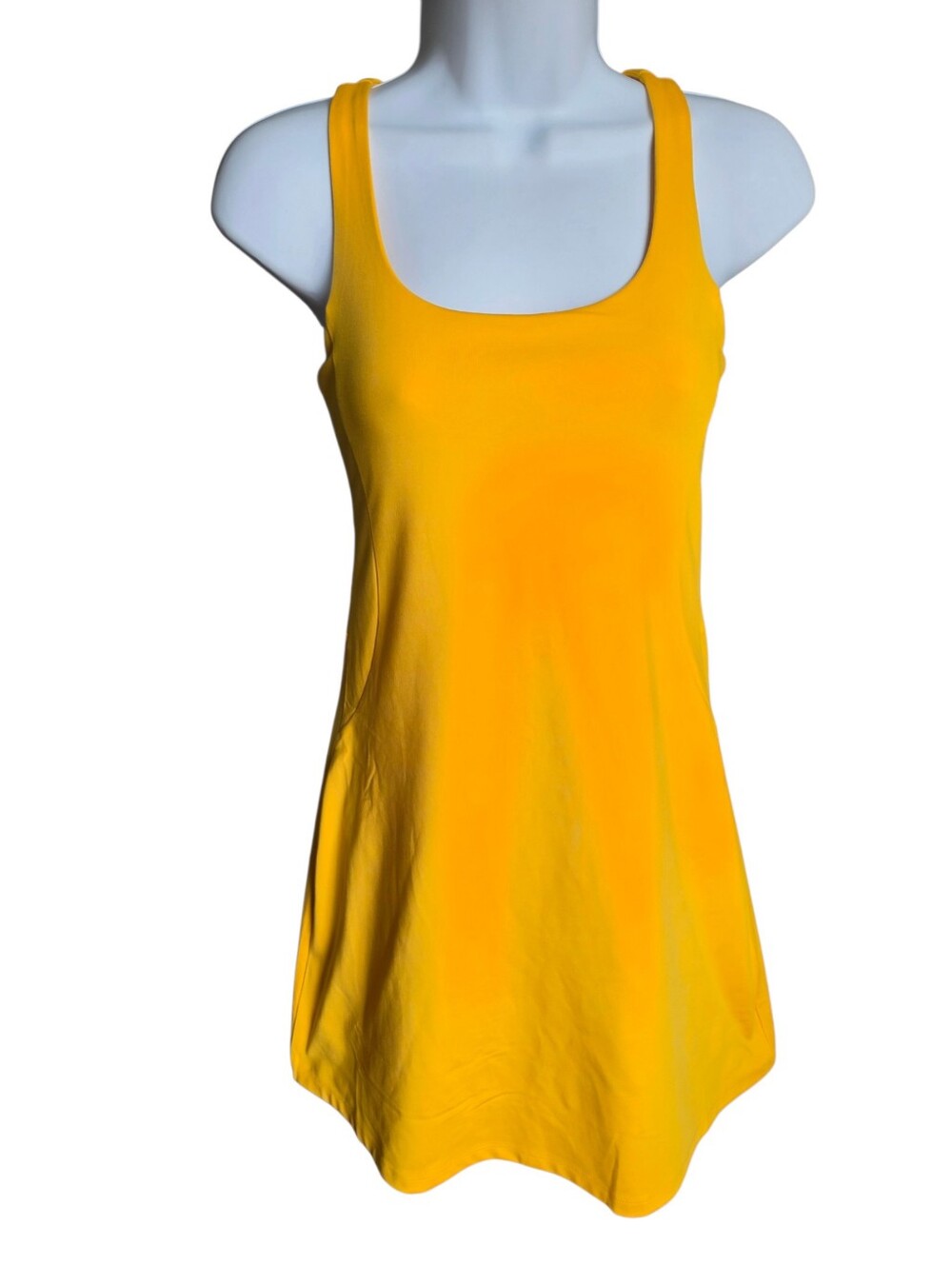 Girlfriend Collective Paloma Athletic Dress - Marigold Yellow - Size Small